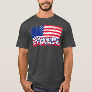 Amerikanische Bauer US-Flagge - Bauer Farm Gift T-Shirt