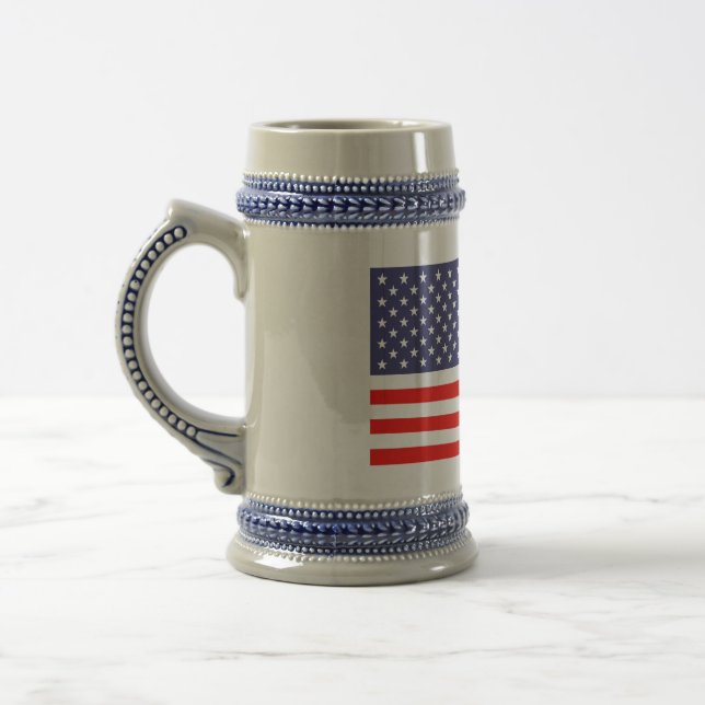 amerikanische Bierfahne Tasse (Links)