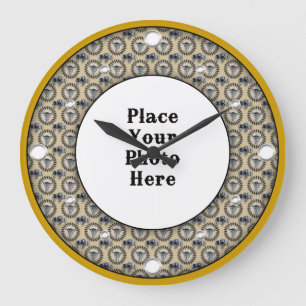 Amerikanische Bilderrahmen-Uhr für Ihr Foto Große Wanduhr