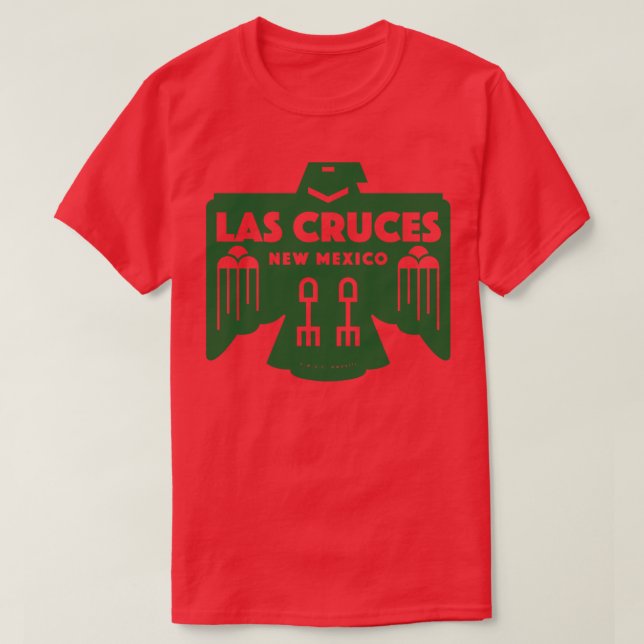 Amerikanische Bird Las Cruces New Mexico Green T-Shirt (Design vorne)