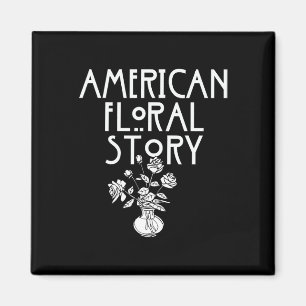 Amerikanische Blumengeschichte Halloween Florist L Magnet