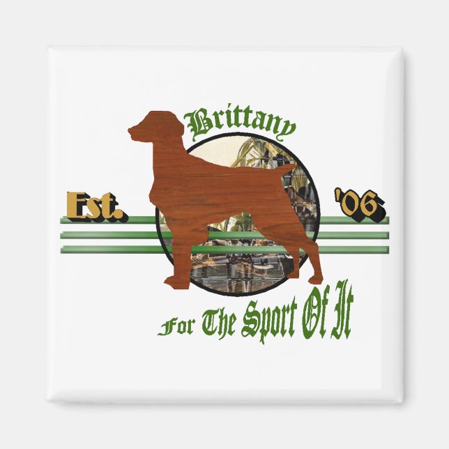 Amerikanische Bretagne Spaniel Geschenke Magnet (Vorne)
