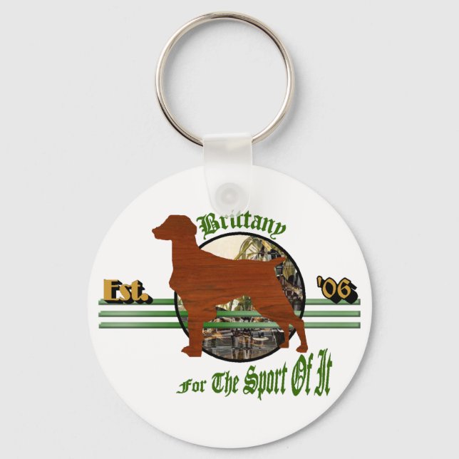 Amerikanische Bretagne Spaniel Geschenke Schlüsselanhänger (Vorderseite)