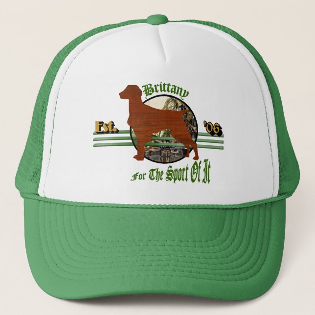 Amerikanische Bretagne Spaniel Geschenke Truckerkappe (Vorderseite)