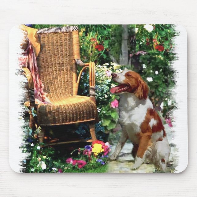 Amerikanische Bretagne Spaniel Kunstgeschenke Mousepad (Vorne)