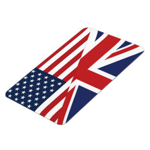 Amerikanische - Britische kombinierte Flagge Magnet