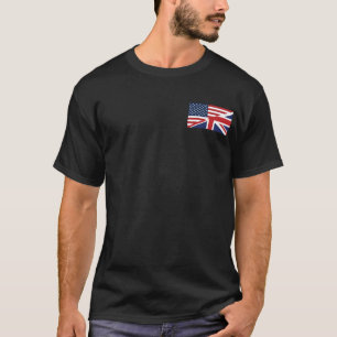 Amerikanische - Britische kombinierte Flagge T-Shirt