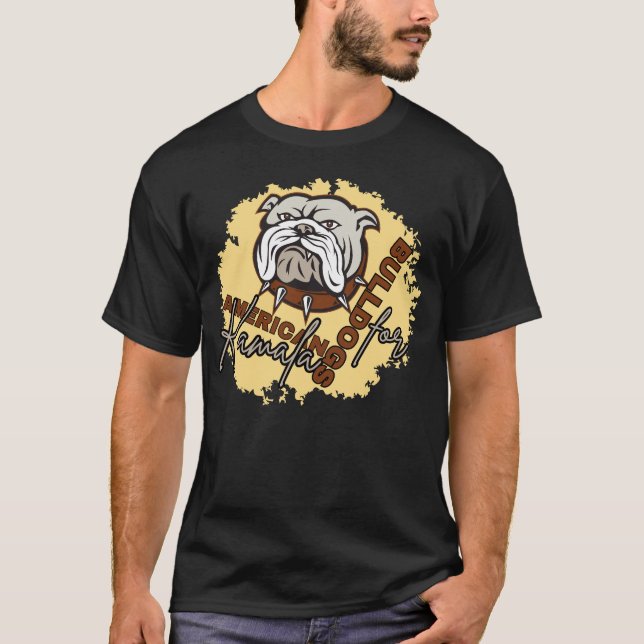 Amerikanische Bullhunde für Kamala T-Shirt (Vorderseite)