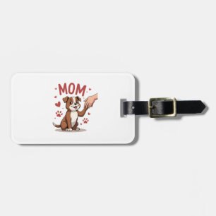 Amerikanische Bully-Mom Cute Dog Mama Lustige Frau Gepäckanhänger