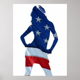 Amerikanische Chefin in jeder Farbe Poster