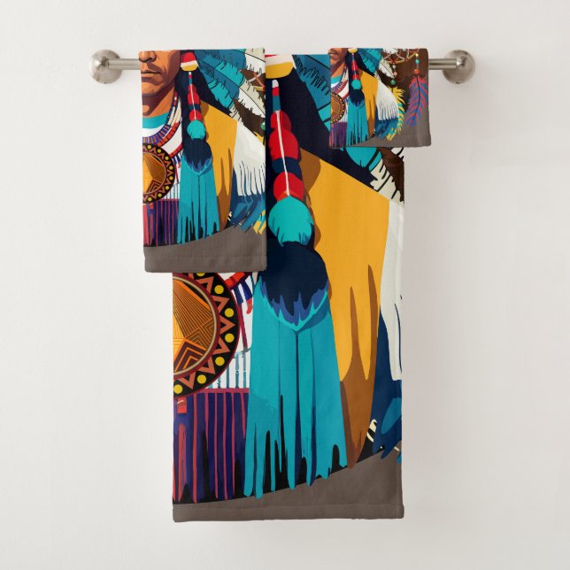 Amerikanische Chefmacht Portrait Badhandtuch Set (Insitu)