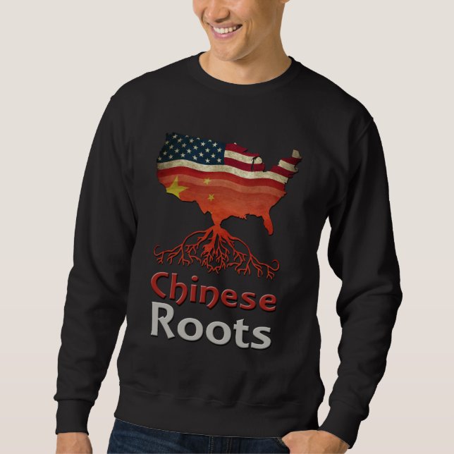 Amerikanische Chinesische Wurzeln Sweatshirt (Vorderseite)