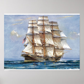 Amerikanische Clipper Souverän der Meere Poster