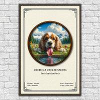 Amerikanische Cocker Spaniel Zoologie-Serie