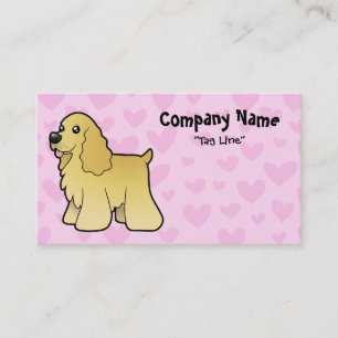 Amerikanische Cockerspaniel-Liebe Visitenkarte