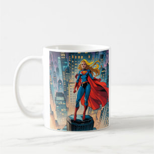 Amerikanische Comic, Retro-amerikanische Comic, Su Kaffeetasse