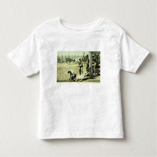 Amerikanische Cowboys, die ein Kalb, c.1900 (Foto, Kleinkind T-shirt
