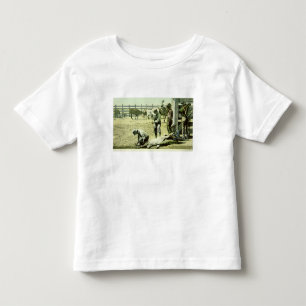 Amerikanische Cowboys, die ein Kalb markieren, c.1 Kleinkind T-shirt