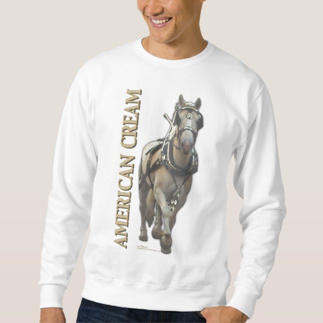 Amerikanische Creme Sweatshirt (Vorderseite)