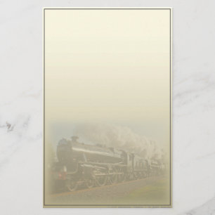 Amerikanische Dampflok-Eisenbahn-Stationery Briefpapier