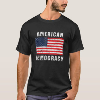 Amerikanische Demokratie US-Flagge Patriotisch Coo T-Shirt