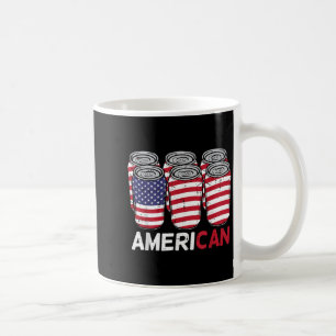 Amerikanische Dosen Lustiger Vierter 4. Juli Patri Kaffeetasse