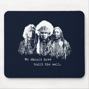 Amerikanische Einwanderungsmauer Mousepad