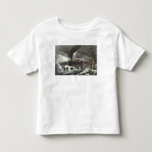 Amerikanische Eisenbahn-Szene, 1871 Kleinkind T-shirt