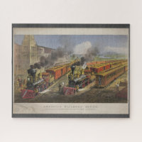 Amerikanische Eisenbahn-Szene