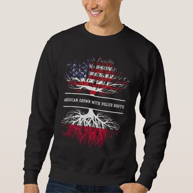 Amerikanische Erbschaft mit polnischen Wurzeln Pol Sweatshirt (Vorderseite)