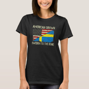 Amerikanische Erwachsenenschwedisch-die Knochen-US T-Shirt