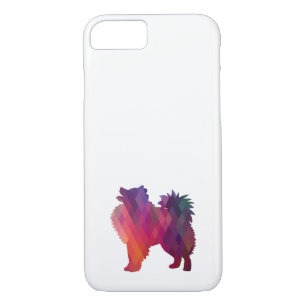 Amerikanische Eskimo Dog Geo Silhouette Lila Case-Mate iPhone Hülle