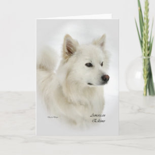 Amerikanische Eskimohundekunst-Geschenke Karte