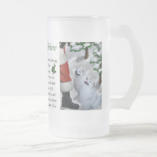 Amerikanische Eskimohundeweihnachtsgeschenke Mattglas Bierglas