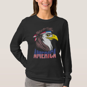 Amerikanische Fahne "Adle Beak Patriotic American T-Shirt
