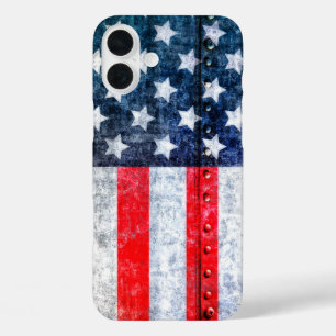 Amerikanische Fahne der Vereinigten Staaten iPhone 16 Plus Hülle