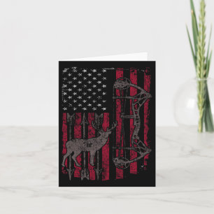 Amerikanische Fahne Hirsche Jagd Patriotische Bedr Karte