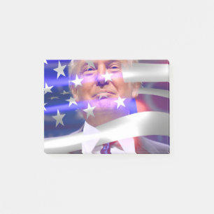 Amerikanische Fahne Trump 2020 Post-it Klebezettel