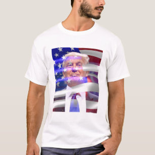 Amerikanische Fahne Trump 2020 T-Shirt