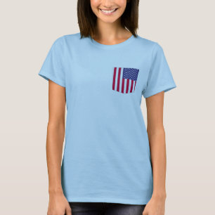 Amerikanische Farben Taschenmuster Taschendesign T T-Shirt