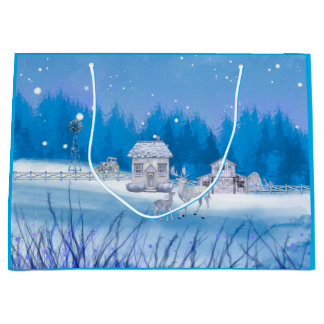 Amerikanische Farm Signature-Geschenktasche Große Geschenktüte