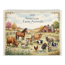 Amerikanische Farmtiere - Zweiseiten 2027