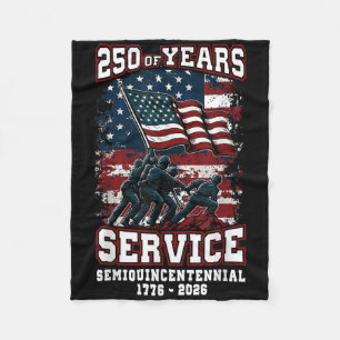 Amerikanische Feier zum 250. Jahrestag 250 Jahre U Fleecedecke