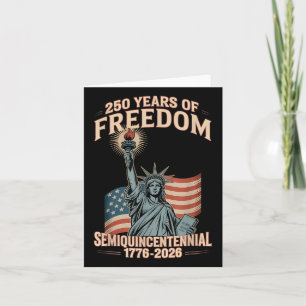 Amerikanische Feier zum 250. Jahrestag 250 Jahre U Karte