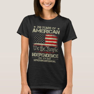 Amerikanische Feier zum 250. Jahrestag 250 Jahre U T-Shirt