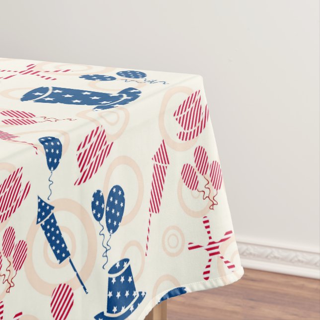 Amerikanische Feierlichkeiten zum Unabhängigkeitst Tischdecke (Beispiel)