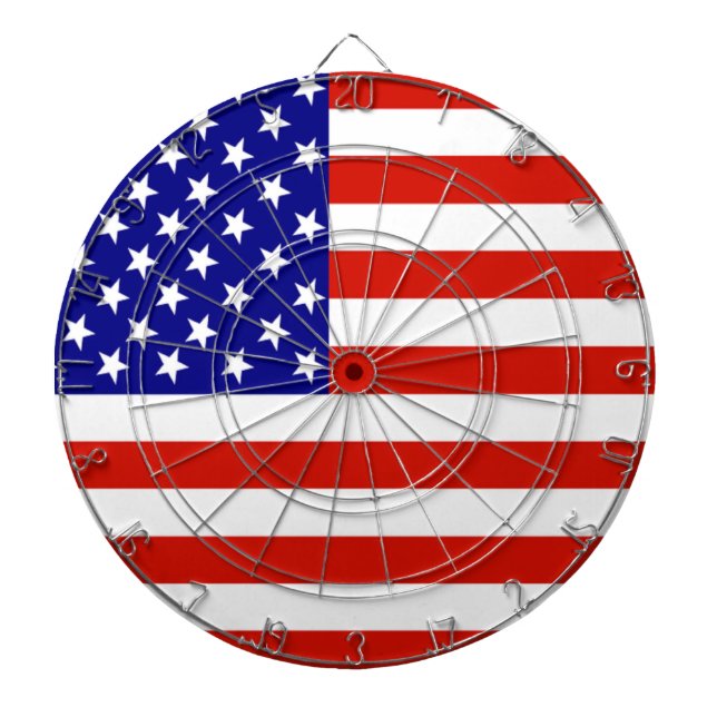 AMERIKANISCHE FLAG DARTSCHEIBE (vorne)
