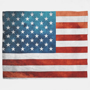 AMERIKANISCHE FLAG FLEECEDECKE
