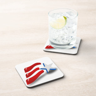 AMERIKANISCHE FLAG GETRÄNKEUNTERSETZER