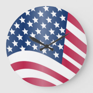 AMERIKANISCHE FLAG GROßE WANDUHR